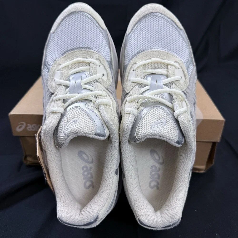 Size 9.5 Asics Gel-NYC 'Cream Oyster Grey' 1201A789-103 Men's Sneakers